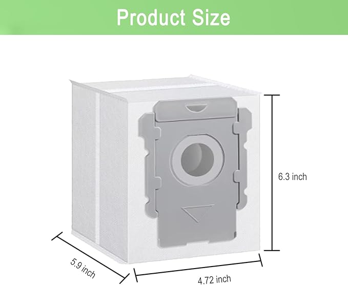 22 Pack Vacuum Bags Compatible with iRobot Roomba i7 i7+ i3 i3+ i8 i8+ j5+ i5+ i4 i4+ i1+ i6 i6+ j5+ j7 j7+ s9 s9 Plus Bags Automatic Dirt Disposal Bags