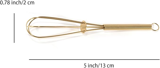 GEPOR Mini Whisks 5 inch 4Pcs Gold