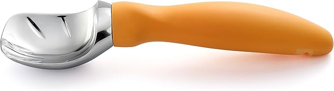 Spring Chef Ice Cream Scoop with Soft Grip Handle, Professional Heavy Duty Sturdy Scooper, Premium Kitchen Tool for Cookie Dough, Gelato, Sorbet, Mango