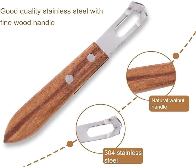 2Pcs Channel Knife Lemon Zester Tool Stainless Steel Citrus Peeler for Orange Fruit Rind Peel, Home Kitchen Bar Tools