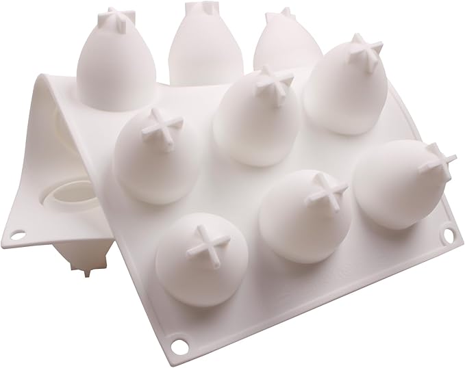 Strawberry Chocolate Silicone Mold for Mousse Cake(15-Cavity), Fruit Shaped Fondant Mold for Birthday Party Cake Decoration Pastry Dessert Pudding Ice Cream Candle Soap