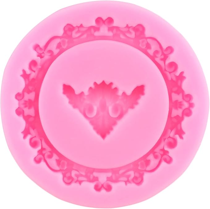 Mujiang Picture Frames Silicone Mold Photo Frame Fondant Mold Baroque Style Curlicues Scroll Lace Frame Molds For Cake Decorating Cupcake Topper Candy Chocolate Gum Paste Polymer Clay Set Of 4