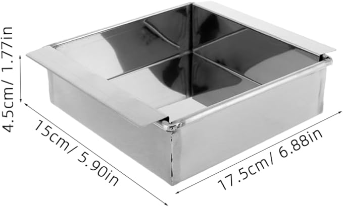 PRETYZOOM Stainless Steel Tofu Press Machine Dishwasher Safe Tofu Molds Metal for Kitchens