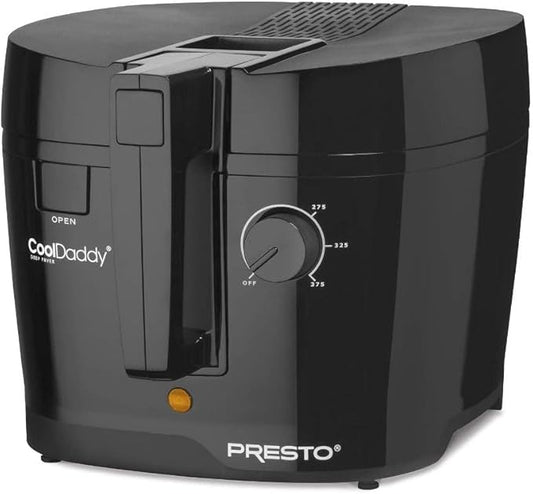 Presto 05442 CoolDaddy Cool-touch Deep Fryer - Black