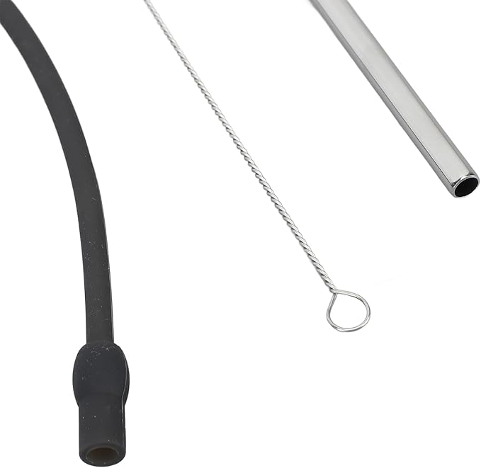 Coffee Machine Replacement Tube, Coffee Machine Replacement Tube Stainless Steel Silicon Milk Hose Coffee Maker Accessories Pipe Coffee Machine Water Hose Cleaning Brush Coffee