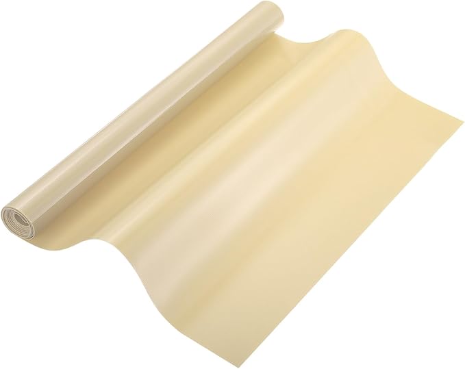 uxcell 11.8IN x 3.9FT Silicone Baking Mat Rolls, Heat Resistant Baking Mats, Non-Stick Pastry Mats, Non-Slip Countertop Mats, Refrigerator Liners Beige