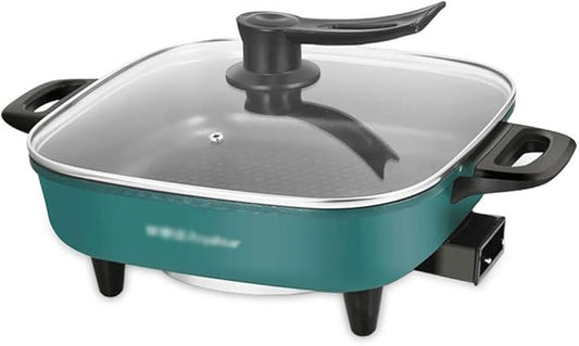 Electric Cooking Pot Multifunctional Electric Hot Pot Intelligent Electric Heating Pot Electric Wok(D)