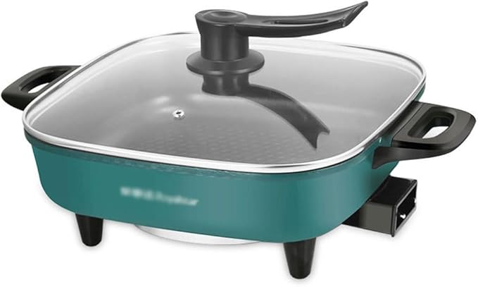 HBJWOV Electric Cooking Pot Multifunctional Electric Hot Pot Intelligent Electric Heating Pot Electric Wok(D)