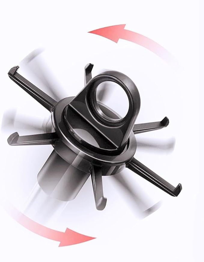 Kitchen Cooking Utensil Rack, 360 Degree Rotating Stainless Steel Kitchen Ware Organizer, Ware Storage Rack with 6 Hooks for Spatula Scoop Spoon, etc.