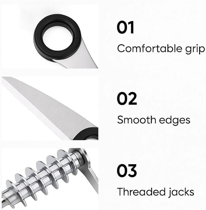 Piranha Spiral Cutter, 2025 Stainless Steel Spiral Cutter for Veggies, Kitchen Spiralizer Tool for Cucumber, Potato, Carrot and More