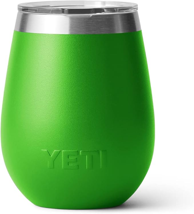 YETI Rambler 10 oz Wine Tumbler, Vacuum Insulated, Stainless Steel with MagSlider Lid, Canopy Green