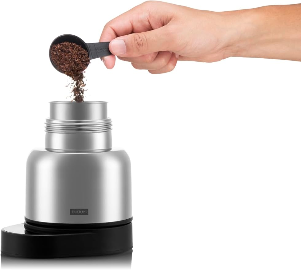 Bodum 17oz Chambord Electric Espresso Coffee Maker, Plastic Carafe w/Wi-Fi Control & Programmable Timer, Polished Stainless Steel