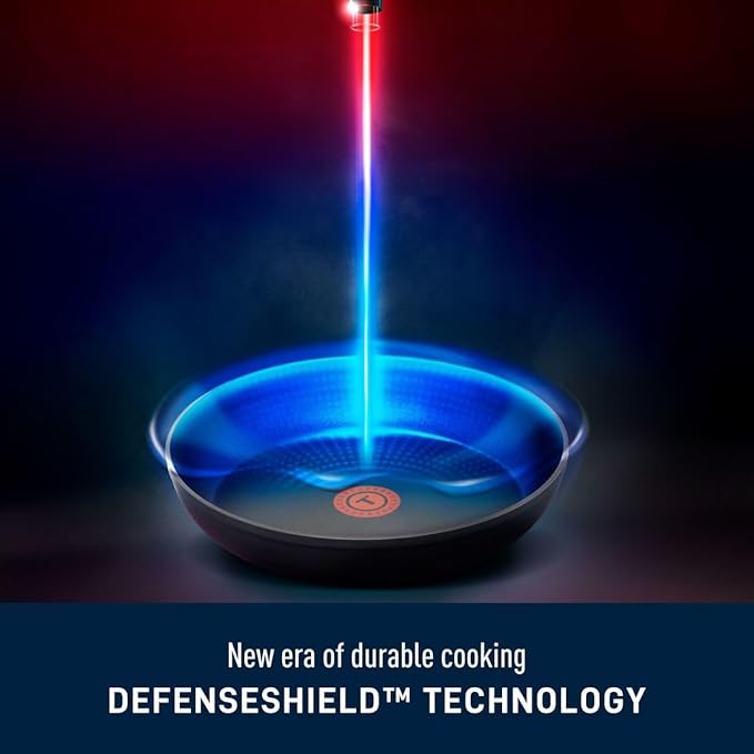 T-FAL StoneShield 12" / 30cm Frypan, Non-Stick, Anti-Warp, Rock Texture, Dishwasher & Oven Safe, Easy to Clean