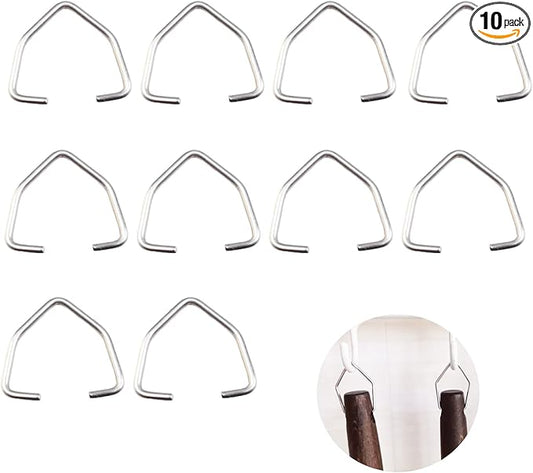 10 Pack Wooden Spoons Hook Attachement Wooden Utensil Handle Hanging Hooks Jump Ring Clasp for Wood Kitchen Utensil Set Bamboo Cooking Spoons Natural Teak Kitchen Pan Toolset Utensil Hanger