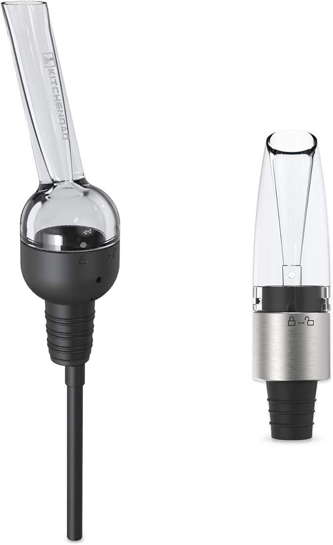 KITCHENDAO Detachable Wine Aerator and 2-in-1 Wine Aerator Pourer & Stopper
