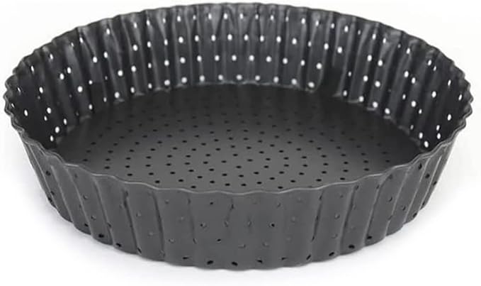 Deep Dish Pie Pan - Quiche Lorraine Pie Pan - 11 inch Tart Pans with Removable Bottoms - 11 inch Tarte Tatin, Apple Pan - Dish Pie Crust - Quiche Baking Dish