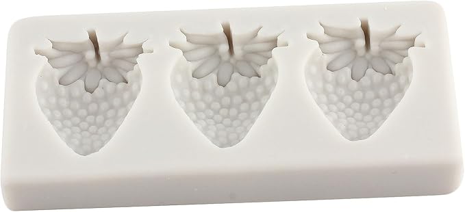 Strawberry Fondant Molds Mini Fruit Chocolate Cake Decorating Silicone Molds For Cupcake Topper Candy Polymer Clay Gum Paste