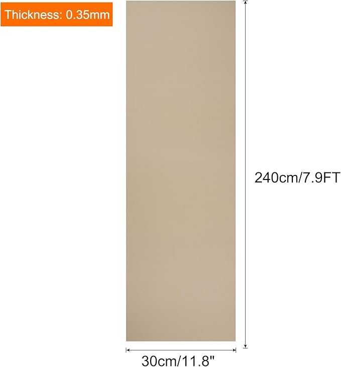 uxcell 11.8IN x 7.9FT Silicone Baking Mat Rolls, Heat Resistant Baking Mats, Non-Stick Pastry Mats, Non-Slip Countertop Mats, Refrigerator Liners Beige