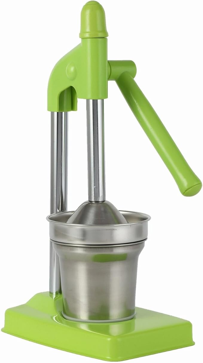 Cast Iron Juicer Hand Press, Manual Juicer Stainless Steel Lemon Squeezer Home Decor, Heavy Duty Countertop Lime Citrus Crush Machine for Fresh Lemonade Orange Juice, Easy to Clean