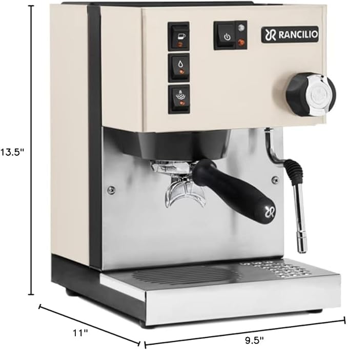 Rancilio Silvia M V6 Espresso Machine (White)