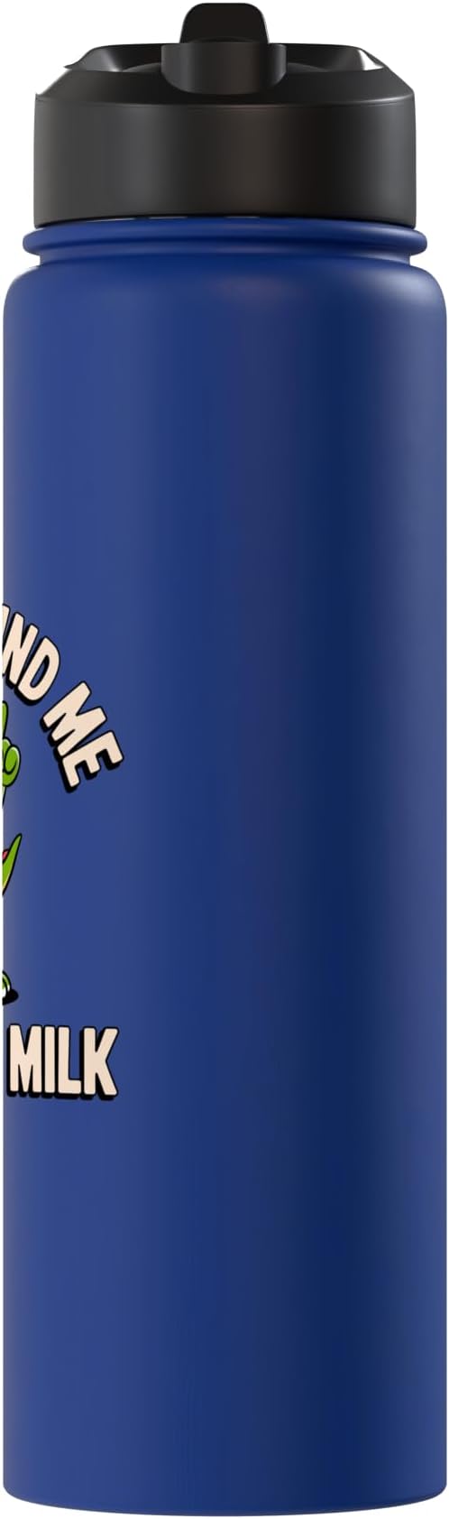 Please Remind Me To Get The Milk Funny Dinosaur Stainless Steel Insulated Water Bottle