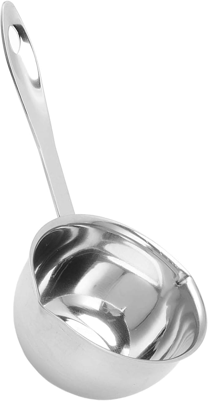 Stainless Steel Mini Saucepan, 150ml - Flat Induction Bottom Warmer Hot Pot