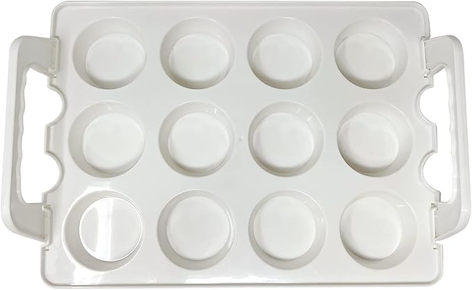 Cupcake Carrier, Cupcake Holder | Premium Upgraded Model Holds Cupcakes Steadier | Store up to 36 Cupcakes or Muffins | Stacking Cupcake Storage Container | Use 1,2, or 3 Tiers (White)