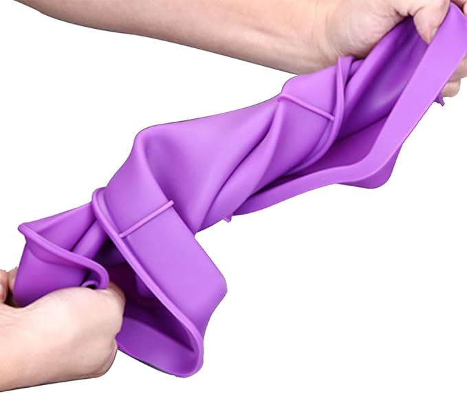 Lmaray 11 x 9.5 Inch Purple Silicone Baking Pan, Safe, Durable, Easy Cleanup, Microwave and Oven Safe, 2 Pieces