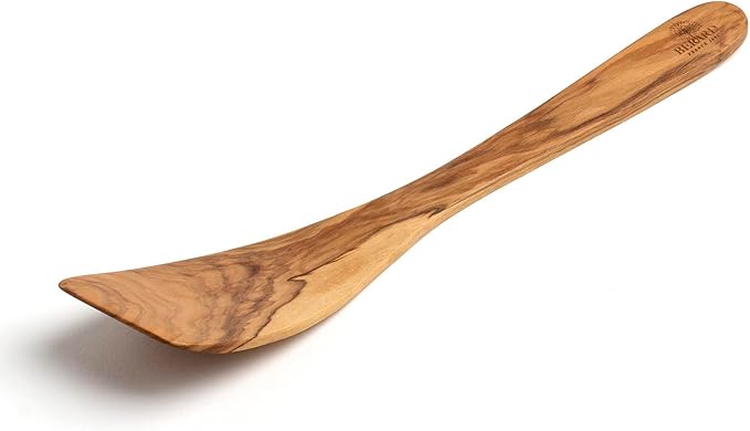 Berard Olive Wood Curved Spatula, Beige, 32 x 22 x 22 cm