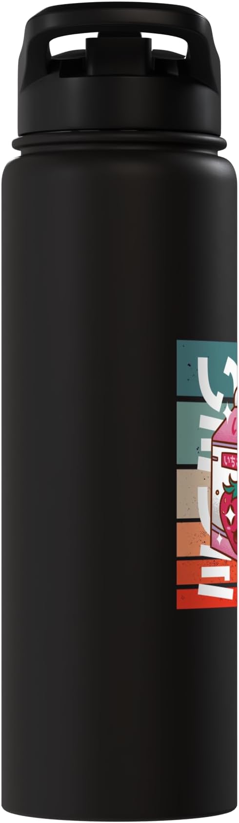 Kawaii Milk Carton Japanese Culture Adorable Strawberry Cute Stainless Steel Insulated Water Bottle