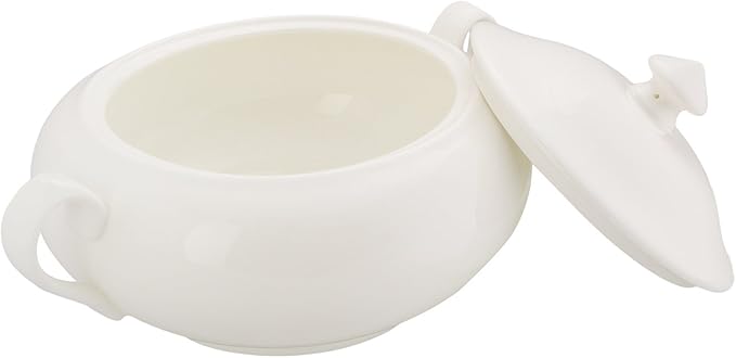 Wilmax WL-992491/1C Porcelain Terrine, White, 2800 ml Capacity