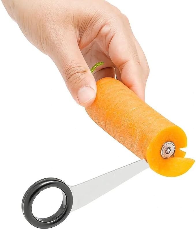 Piranha Spiral Cutter, 2025 Stainless Steel Spiral Cutter for Veggies, Kitchen Spiralizer Tool for Cucumber, Potato, Carrot and More
