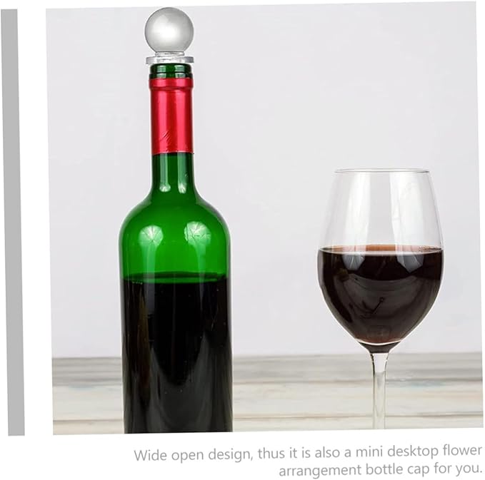 STOBAZA 24pcs Glass Ball Stoppers Wine Bottle Stopper Ball Wine for Liquors Keeper Tumblers Bulk