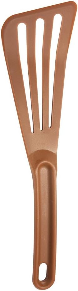 Mercer Culinary Hell's Tools Hi-Heat Slotted Spatula, 12 Inch x 3.5 Inch, Brown