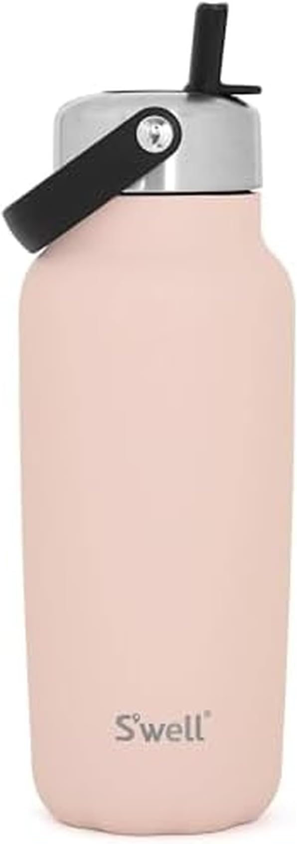 S'well Recycled Stainless Steel Explorer with Flip Straw Lid, 32oz, Himalayan Salt, Triple Layered Vacuum Insulated Containers Keeps Drinks Cold for 42 Hours and Hot for 10