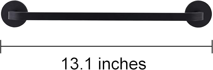 2 Pieces Magnetic Towel Bar for Refrigerator, Magnetic Towel Holder Towel Hook Hanger for Fridge, Kitchen Stove, Oven, Dishwasher, Sink Laundry Washing Machine Black