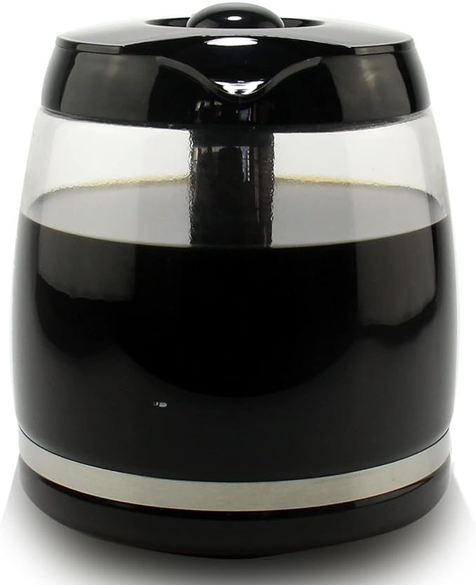 12-Cup Replacement Glass Carafe for Cuisinart Coffee Maker Models CHW-12, CHW-12P1, DCC-1100BK, DCC-1200, DCC-2650, DGB-550BK, DGB-550BK1 DGB-625BC, DGB-700BC, and SS-12 Part# DCC-1200PRC