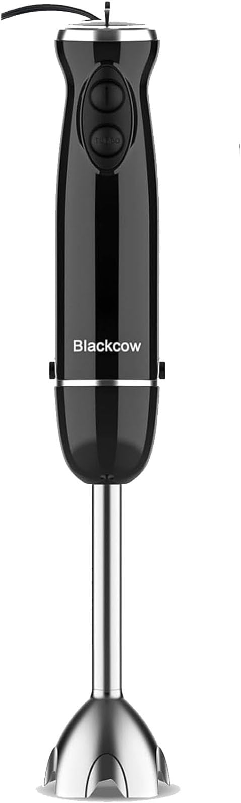 Blackcow Immersion Blender Handheld,500W Electric Hand Blender,Electric Hand Mixer with 12-Speed&Turbo,Extra Quiet Hand Blender for kitchen,Smoothie,Soup,Baby Food,Puree.Black