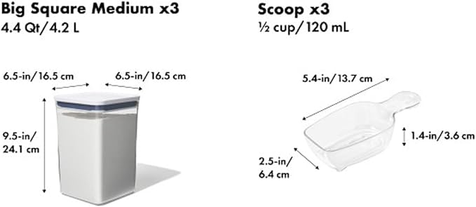 OXO New Good Grips 6-Piece POP Container Bulk Set