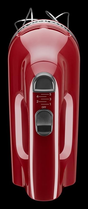 KitchenAid 5 Ultra Power Speed Hand Mixer - KHM512,Empire Red,(Pack of 2)