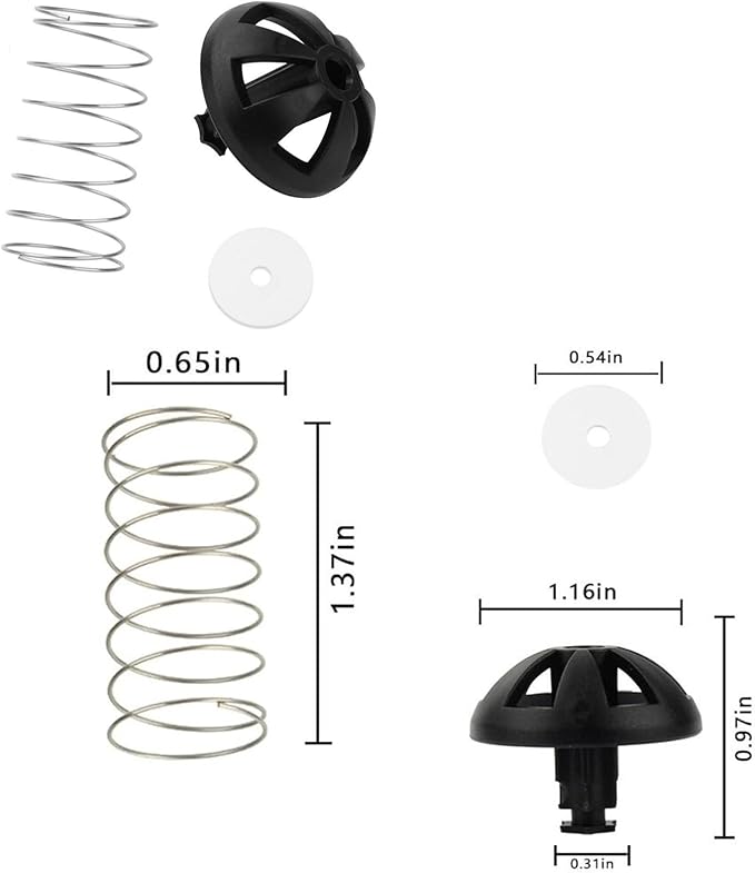 2PK-990117900 990237500 For Hamilton Beach Coffee Makers for Coffee Machine Brew Basket Bottom Spring Loaded Stopper Kits Replacement Brew Basket