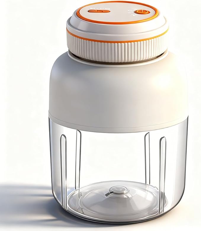 Portable Wireless Juicer Cup - 44 oz Cordless Blender with 38-Blade 18000 RPM High-Speed Motor, USB-C Rechargeable Personal Smoothie Maker for Gym, Travel, and Outdoors (Single Cup-White,44oz)