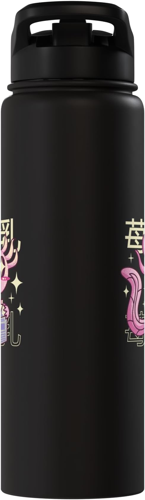 Cute Sea Creature Drinking Milk Japanese Art Kawaii Stainless Steel Insulated Water Bottle