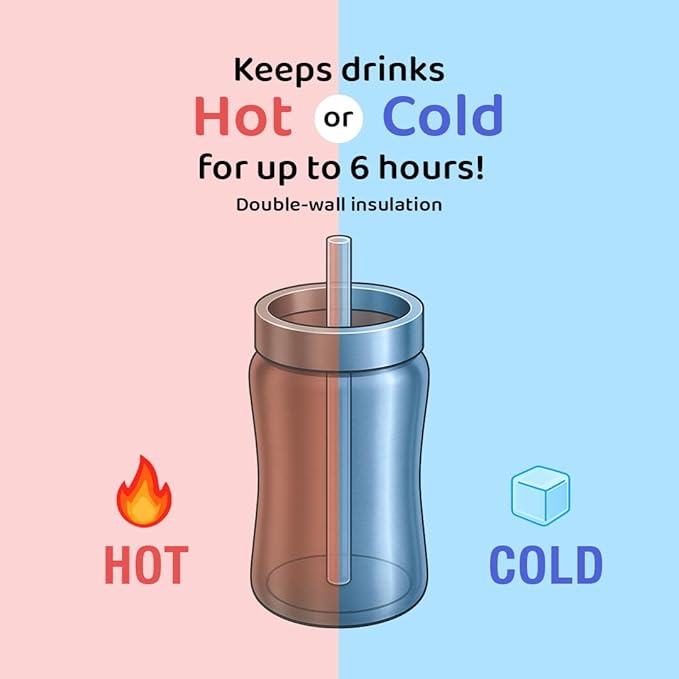 GROSMIMI Insulated 316 Stainless Steel Spill Proof Straw Cup, Water bottle with Flip Top for Toddlers, BPA Free (olive, 10oz)