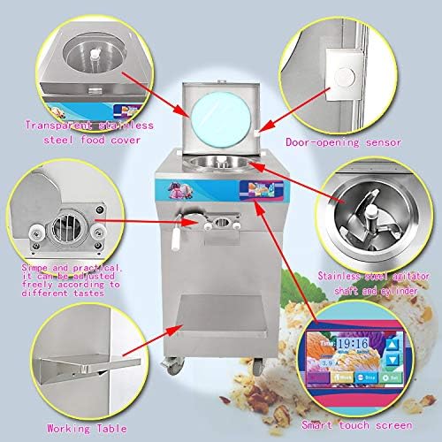 Kolice NEW Commercial vertical fruit hard ice cream machine, gelato ice cream machine, batch freezer, sorbetto making machine, Italian ice machine, snack food equipment