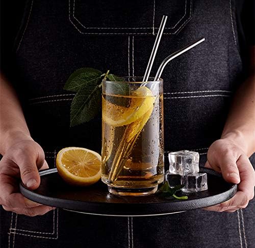 Reusable Metal Straws - 100pcs, 8.5'' & 10.5'' Stainless Steel Straws for 20oz & 30oz Tumblers, Bent & Straight Options