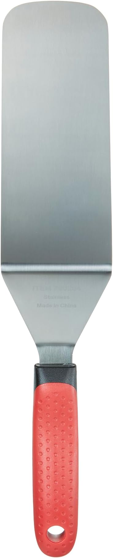 Chef Master 90284 High Heat Flexible Turner Spatula, 7.68" x 2.87" Blade | Heat Resistant Handle | Slip Resistant Grip | Dishwasher Safe