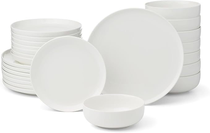 Oneida 899205 24 Seven White 24-Piece Dinnerware Set, Service For 8