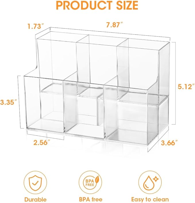 AIEVE Drink Packet Organizer, 2-Tier Water Flavor Packet Holder for Pantry Storage, Acrylic Drink Mix Organizer Hydration Powdered Mixes Holder Container for Cabinet Kitchen Storage