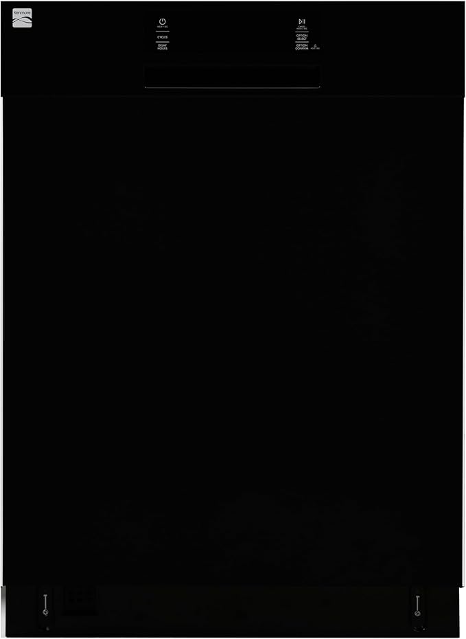 Kenmore 22-14589 24" Built-In Dishwasher - UltraWash, SmartWash, Sanitize Rinse, SmartDry, and Leak Detection - 14 Place Settings - 57 DBA - ENERGY STAR Certified - 24" - Black